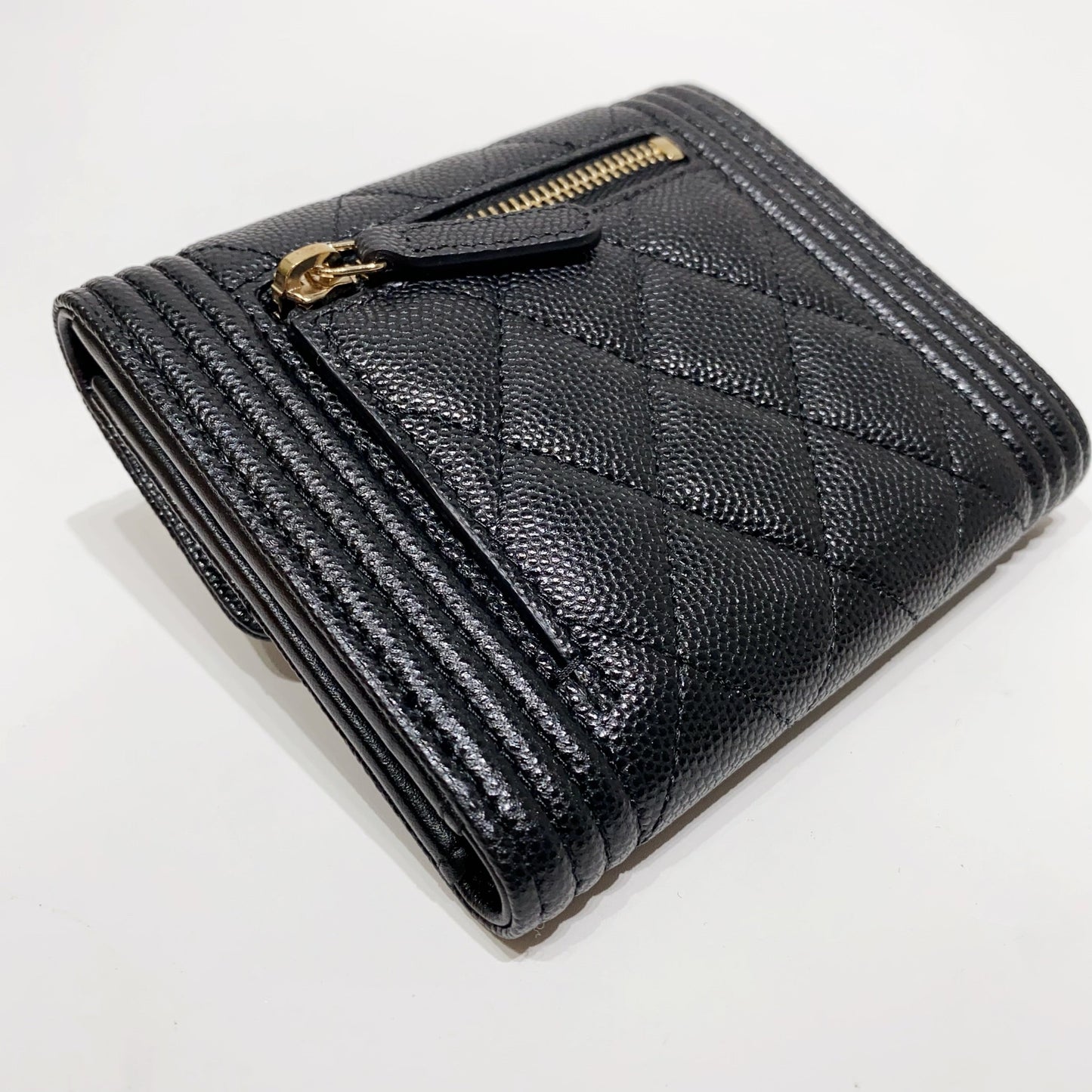 No.001656-2-Chanel Caviar Small Boy Flap Wallet (Brand New / 全新貨品)