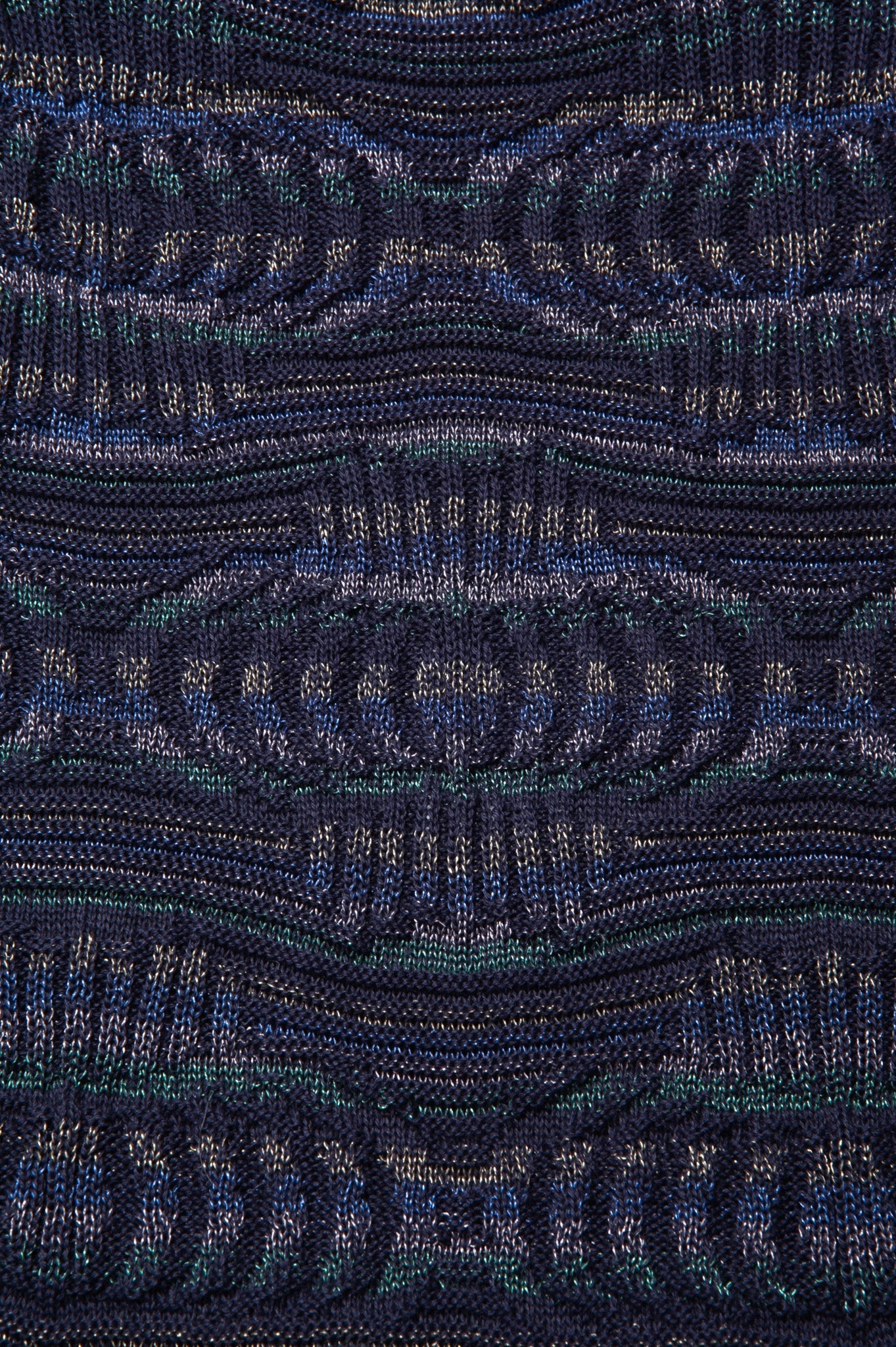 CHANEL Knit Dress Blue