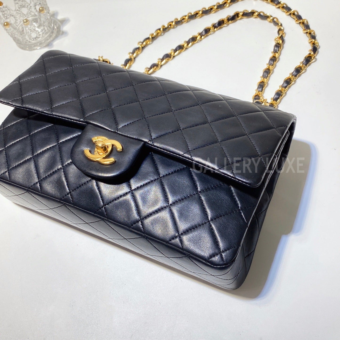 No.3160-Chanel Vintage Lambskin Classic Flap Bag 25cm