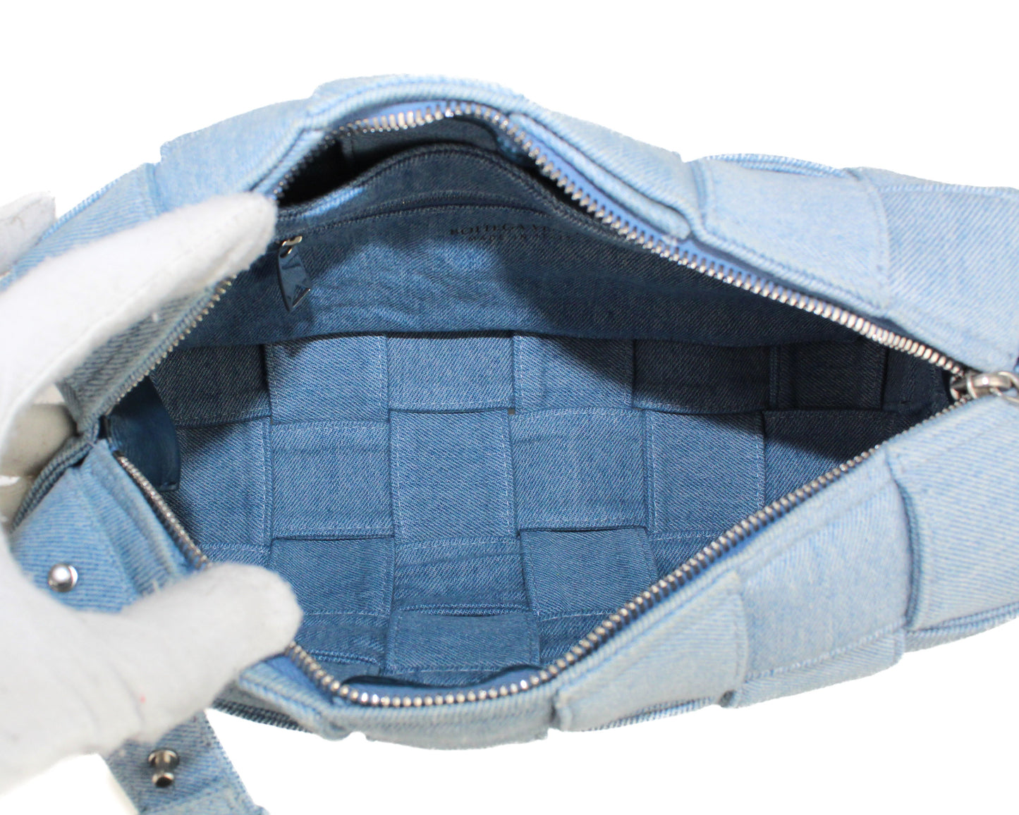 Bottega Veneta Padded Cassette Denim Bag