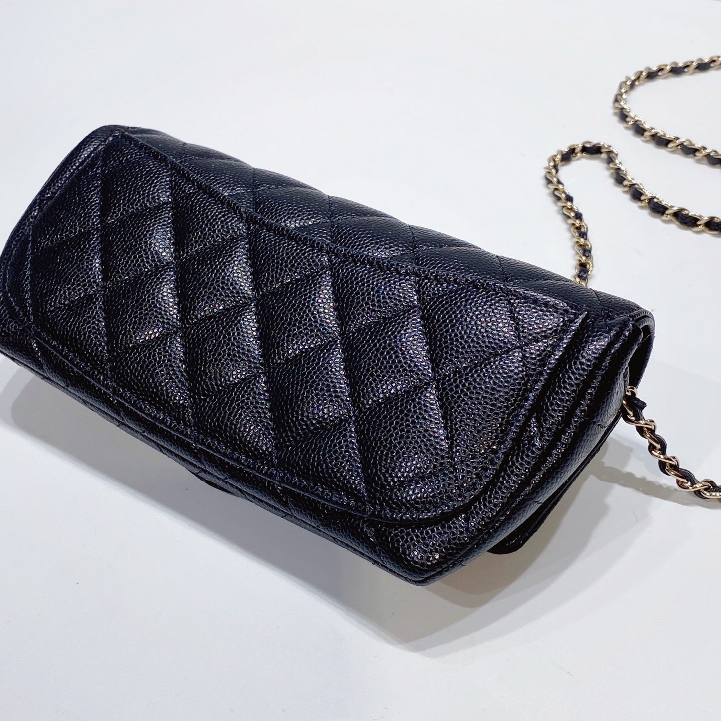 No.3393-Chanel Caviar Glasses Case With Classic Chain (Brand New / 全新貨品)
