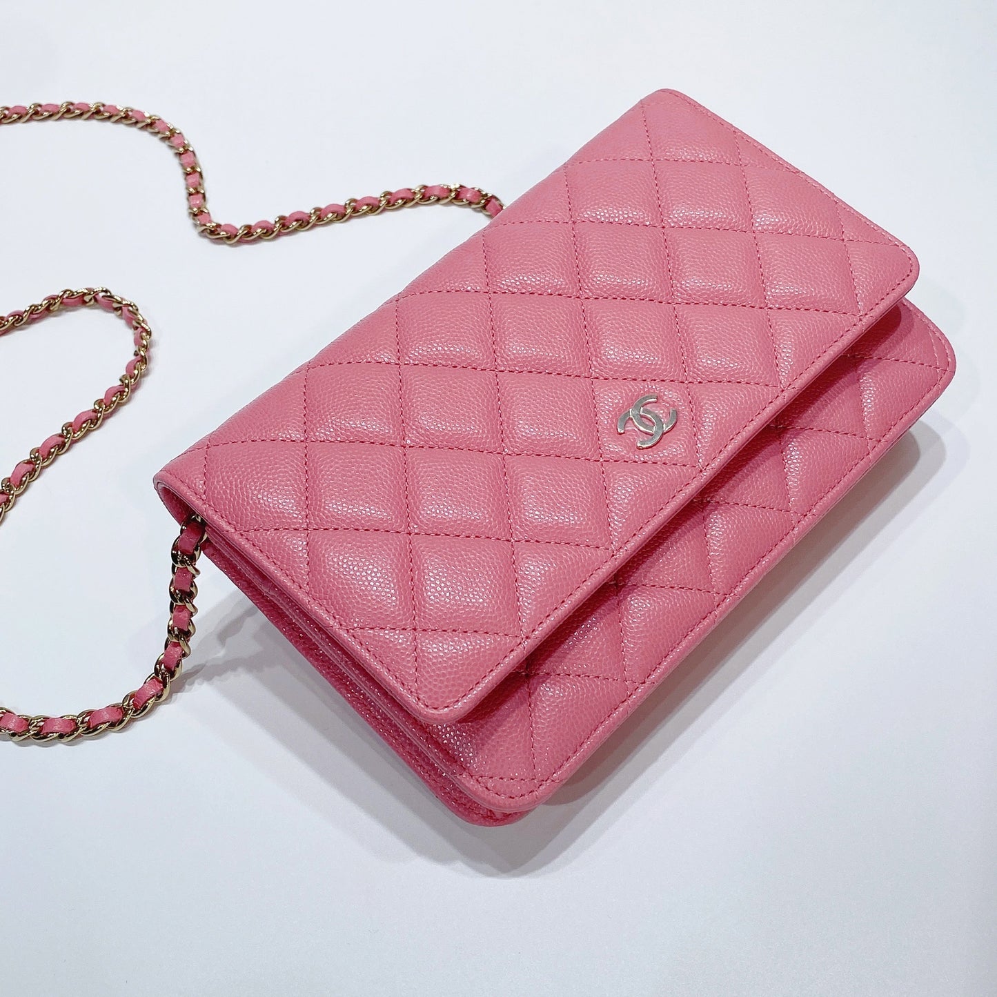 No.3663-Chanel Caviar Timeless Classic Wallet On Chain (Brand New/全新)