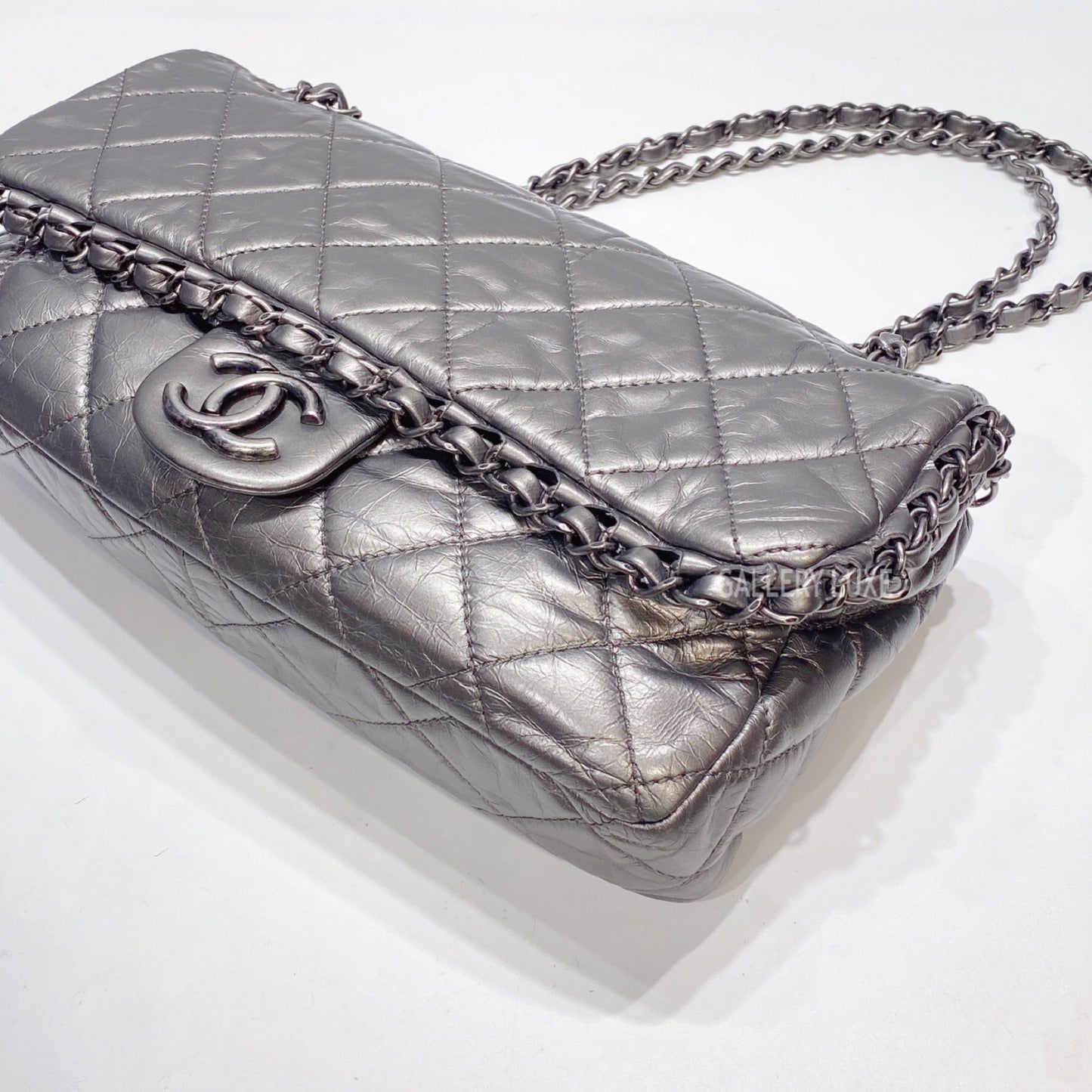No.3400-Chanel Aged Calfskin Chain Me Flap Bag