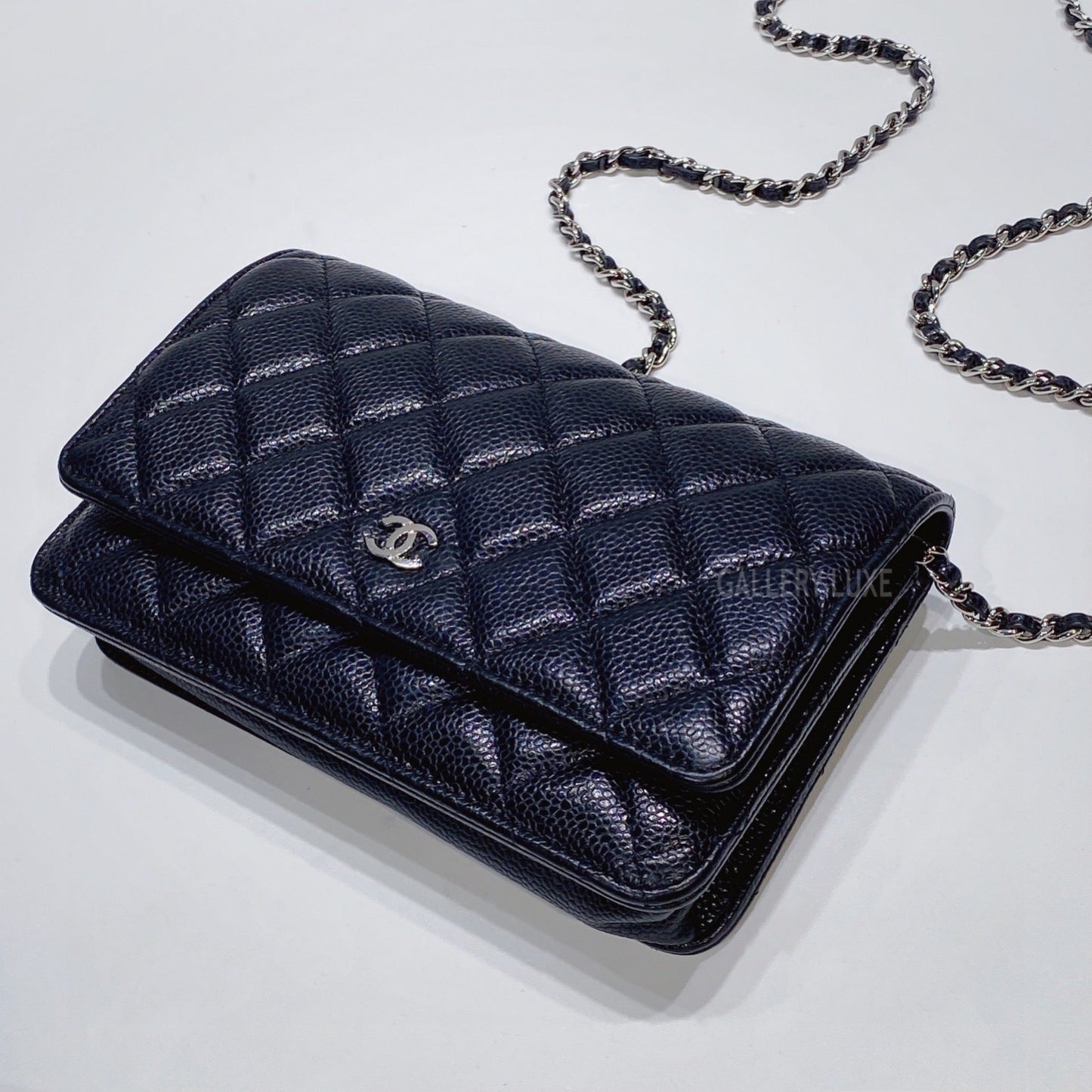 No.3411-Chanel Caviar Timeless Classic Wallet On Chain