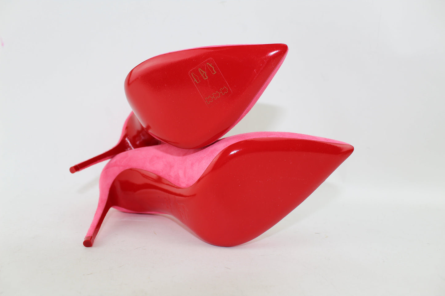 CHRISTIAN LOUBOUTIN PIGALLE FOLLIES 100 VEAU VELOURS SIZE 38.5