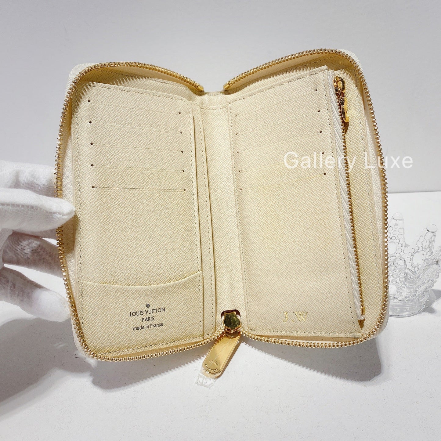 No.2369-Louis Vuitton Damier Azur Zippy Compact Wallet