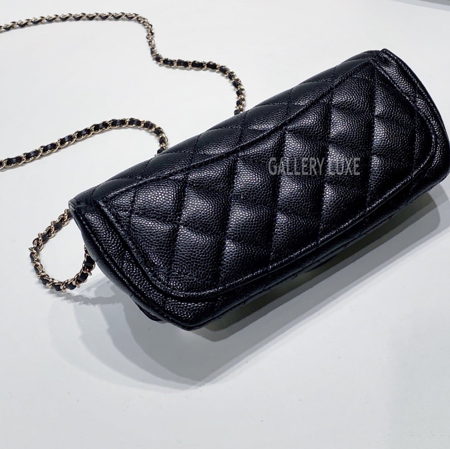 No.001309-Chanel Caviar Glasses Case With Classic Chain (Brand New / 全新貨品)