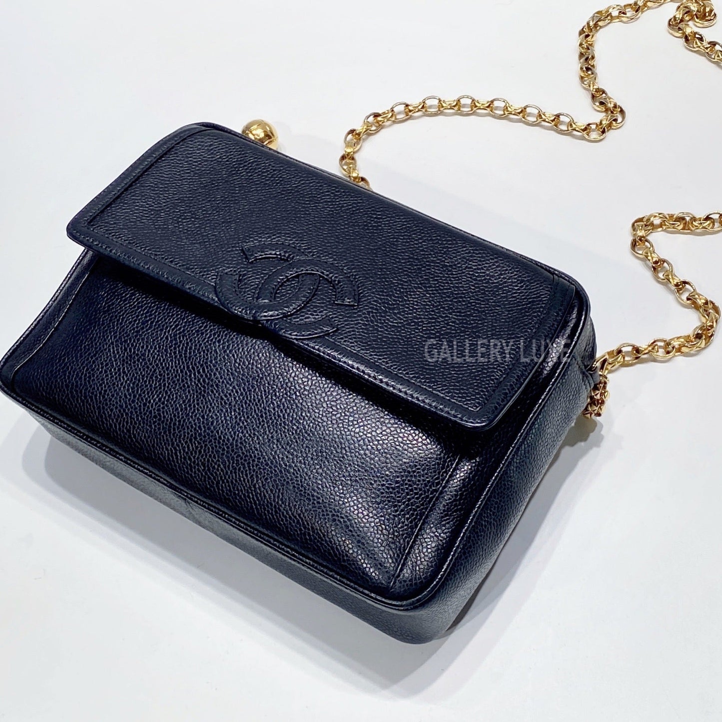 No.3430-Chanel Vintage Caviar Camera Bag