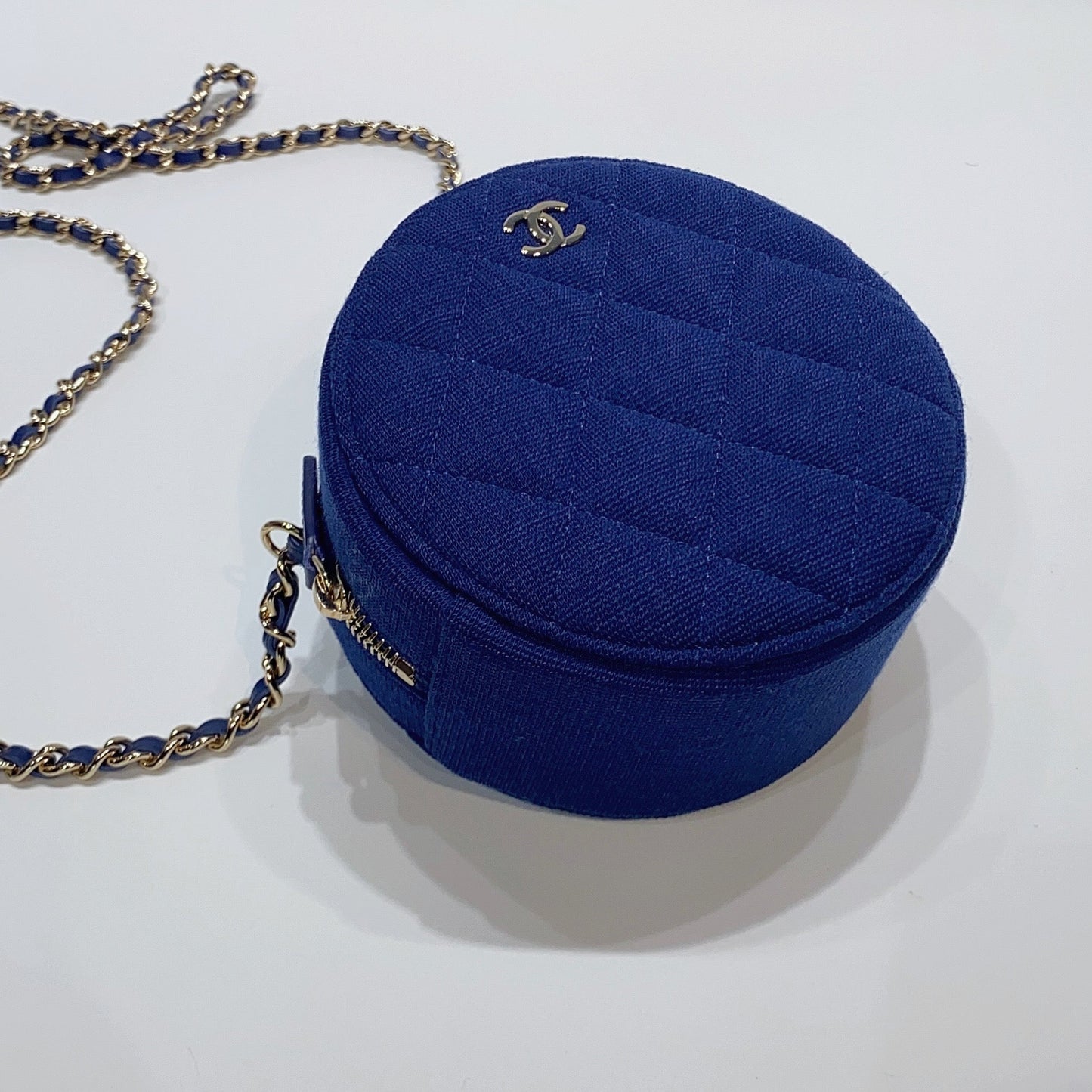 No.3788-Chanel Fabric Classic Clutch With Chain