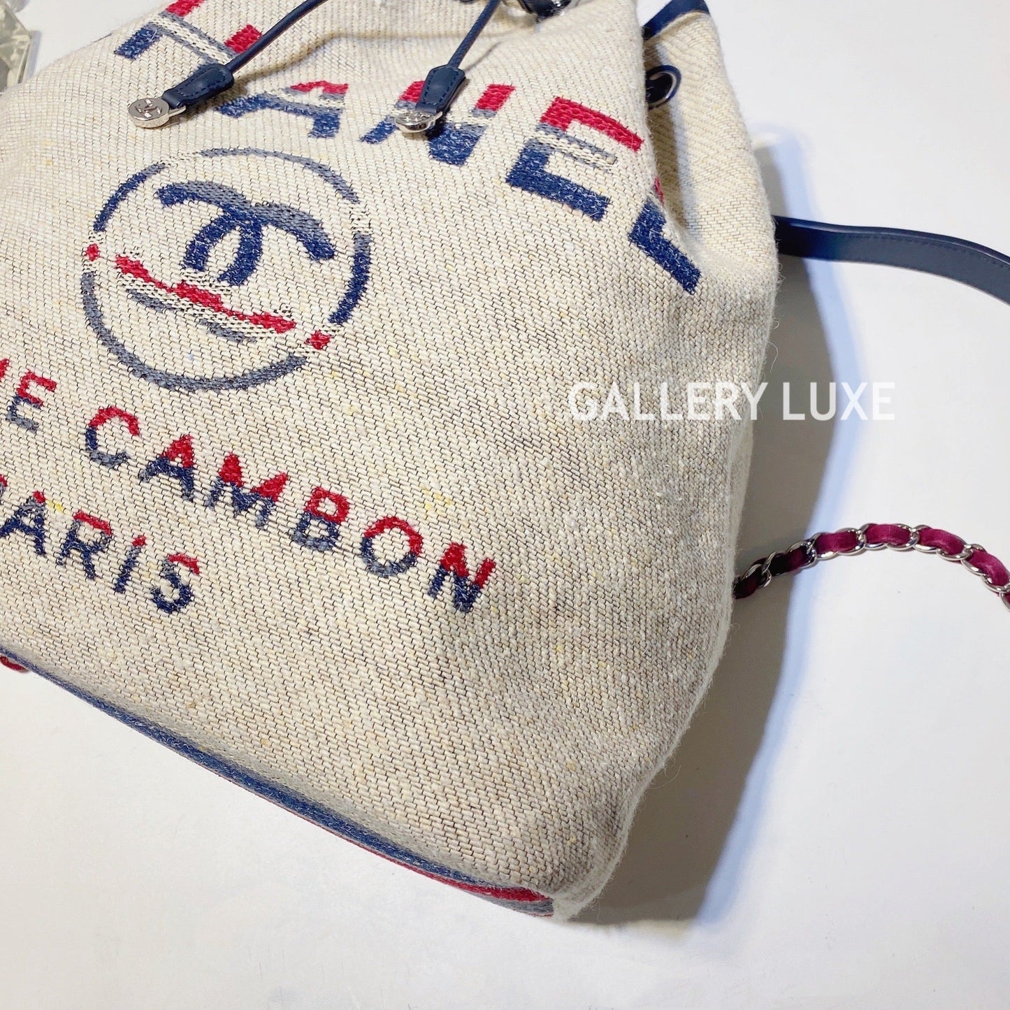 No.3244-Chanel Toile Deauville Backpack