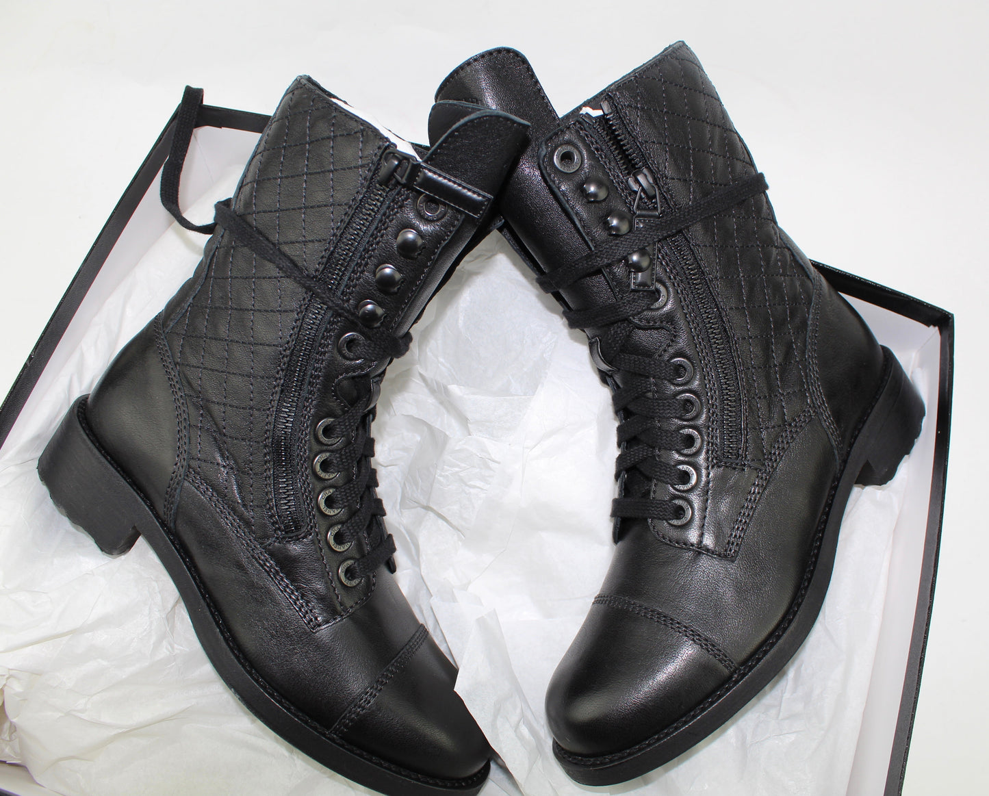 CHANEL COMBAT BOOTS