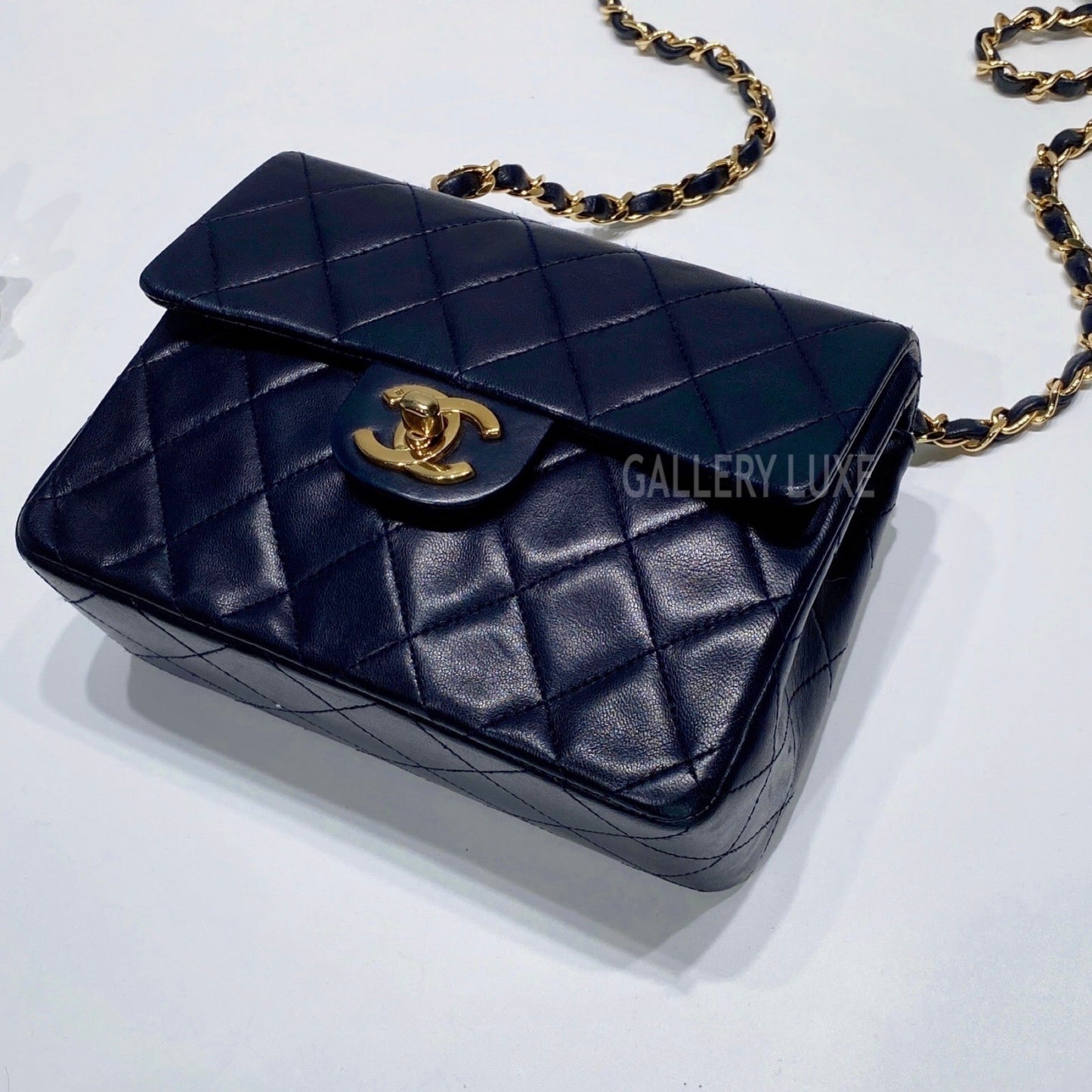 No.3445-Chanel Vintage Lambskin Classic Flap Mini 17cm
