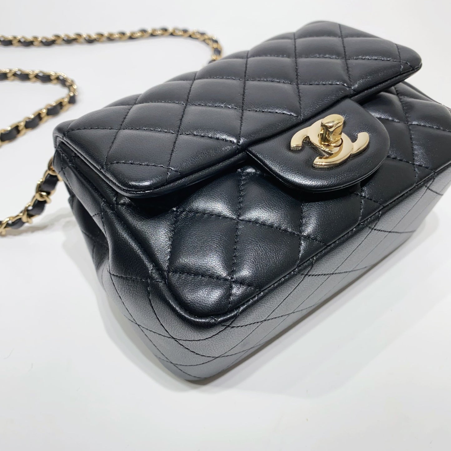 No.4291-Chanel Lambskin Square Mini Classic Flap 17cm