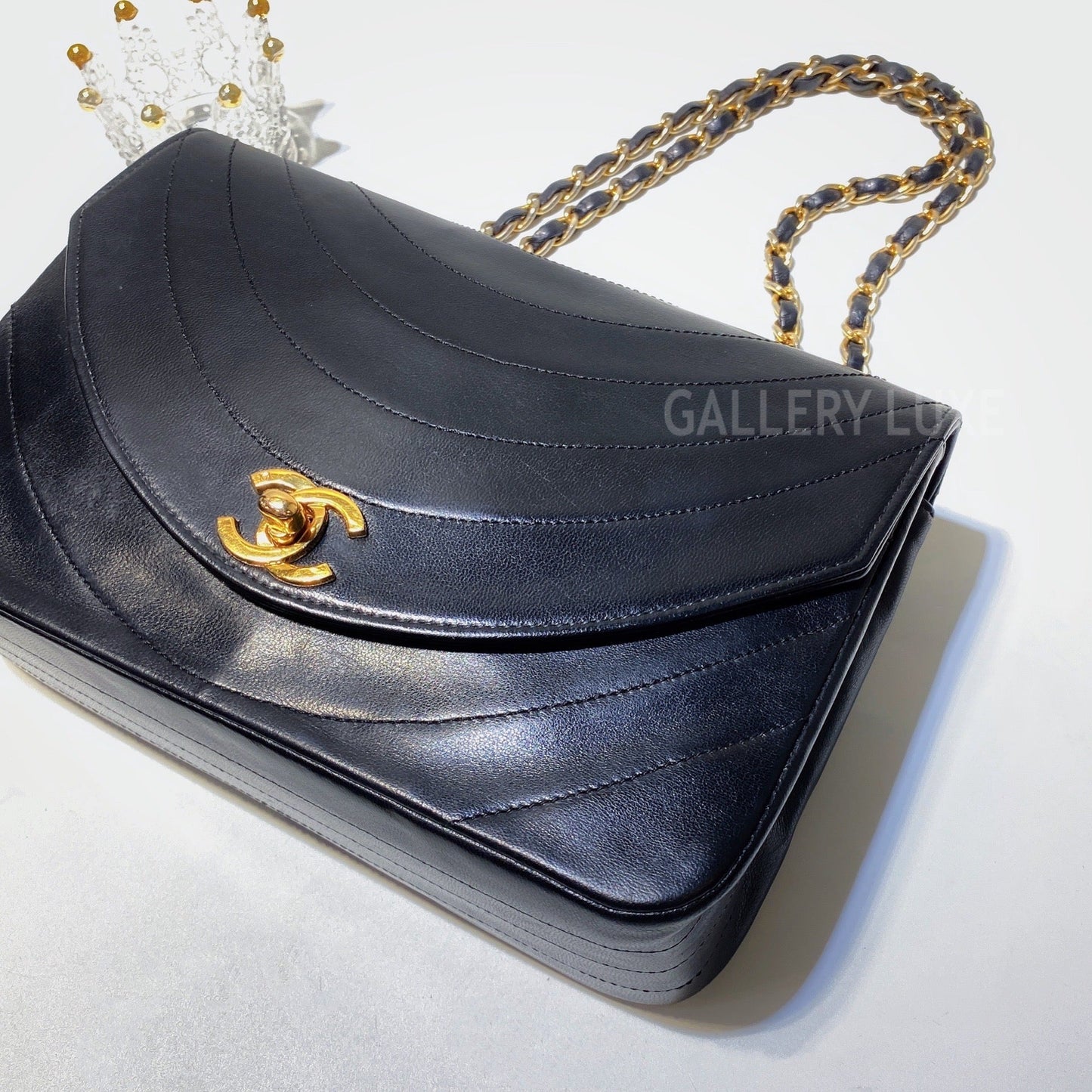 No.3009-Chanel Vintage Lambskin Flap Bag