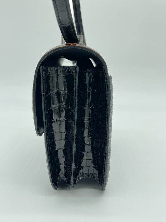 Luxury Hermes Constance III 18 Mini Marquetry AL Noir/Miel/Cassic