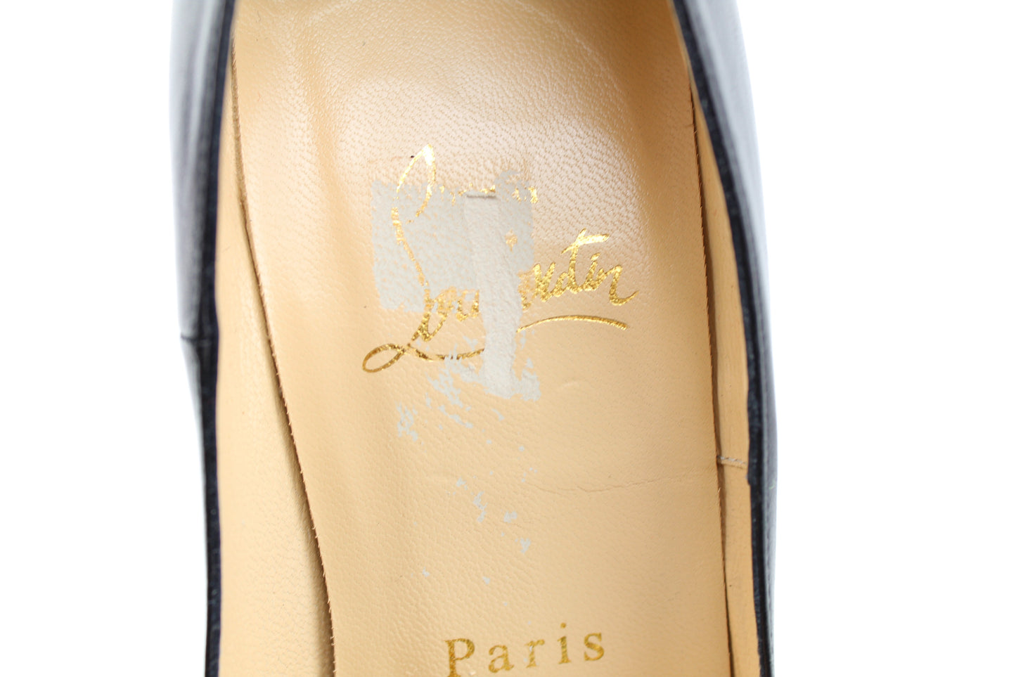 CHRISTIAN LOUBOUTIN DOOR KNOCK 120mm SIZE 38