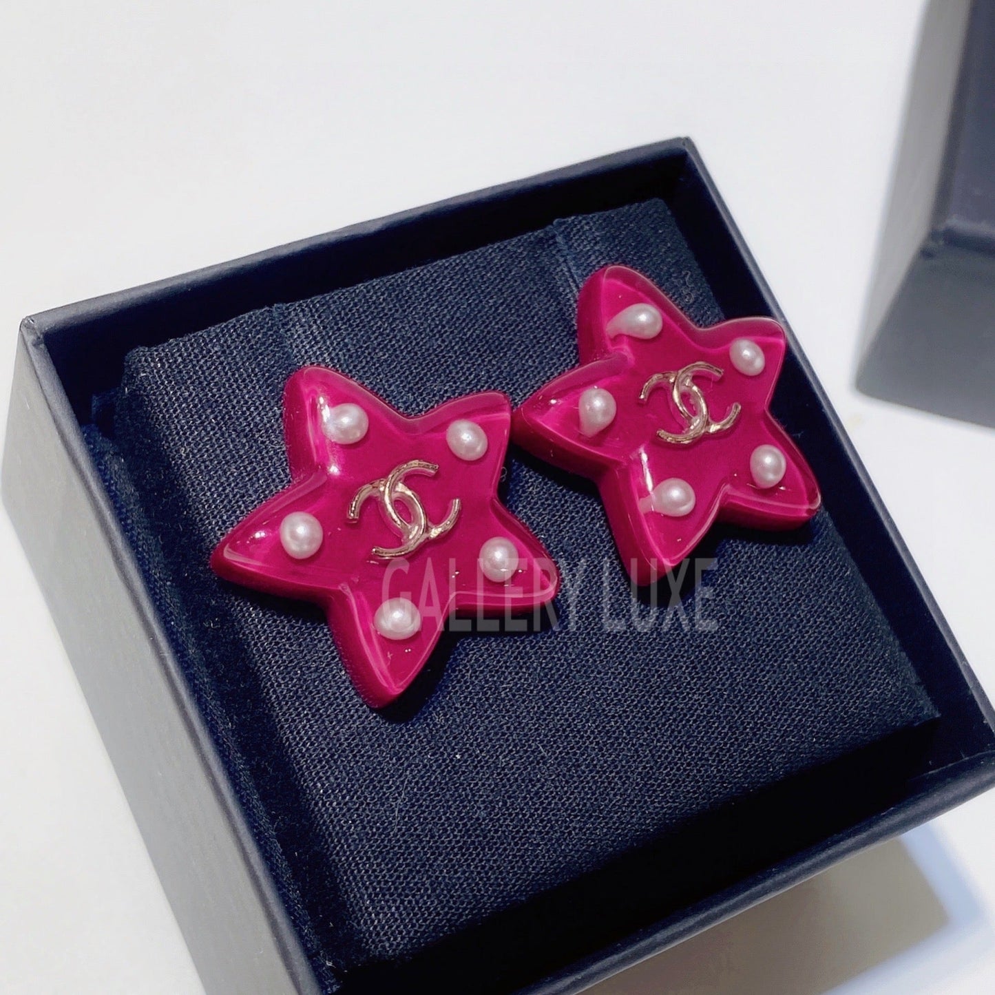 No.3234-Chanel Star Acrylic CC Earrings