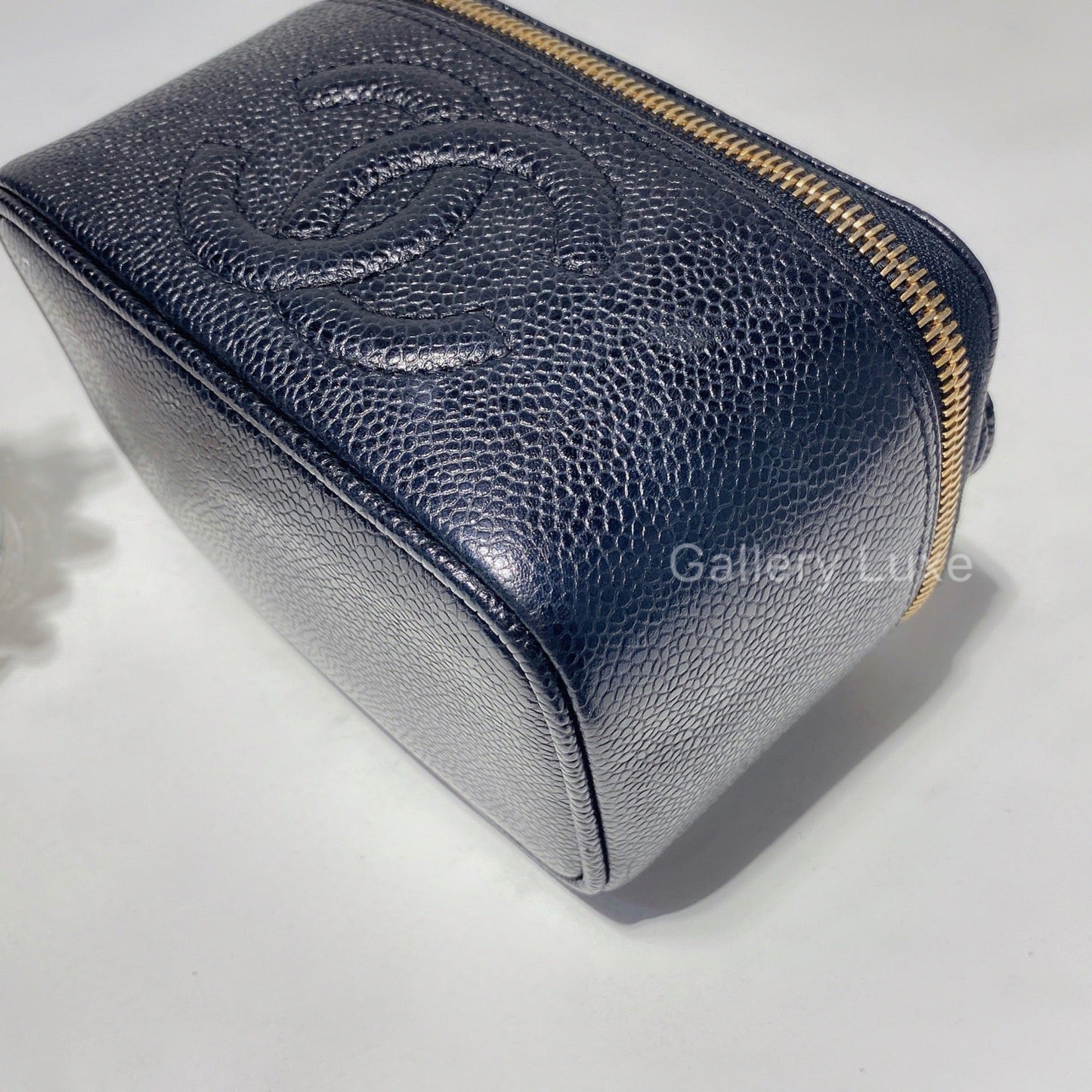 No.2458-Chanel Vintage Mini Caviar Vanity Box
