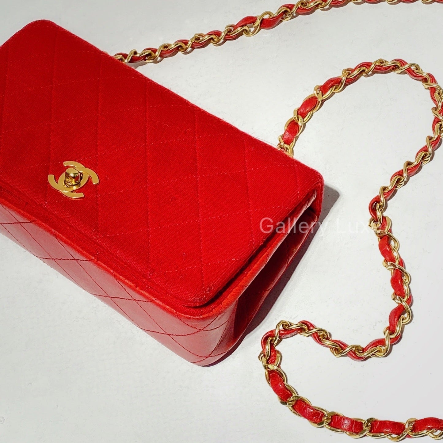 No.2064-Chanel Vintage Cotton Flap Bag