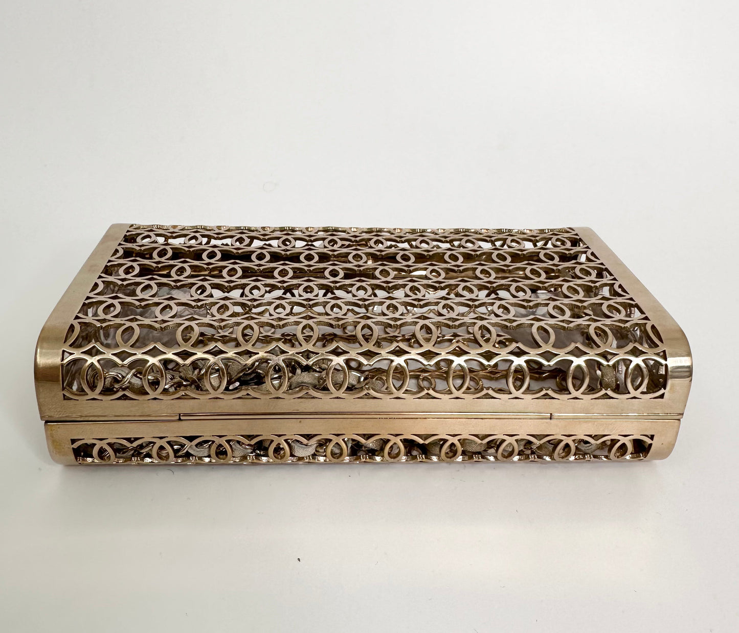 CHANEL 2015 CC Moucharabieh Minaudiere