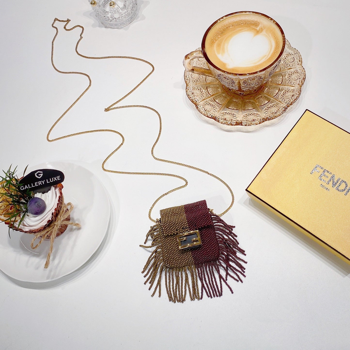 No.001327-5-Luxury FendiPico Baguette Bag Charm (Unused / 未使用品)