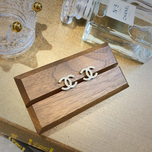 No.2257-Chanel Classic CC Crystal Earrings