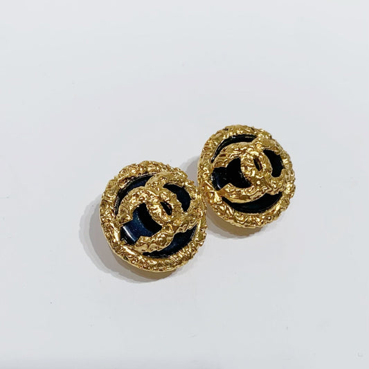 No.4058-Chanel Vintage Coco Mark Earrings