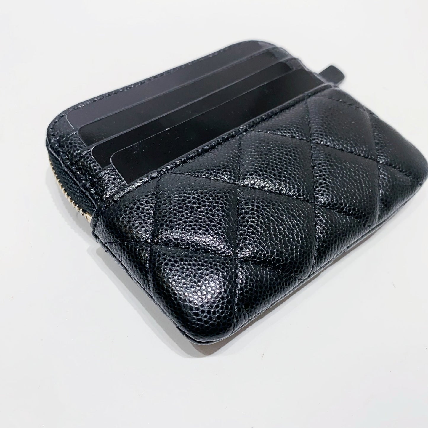 No.4070-Chanel Caviar Timeless Classic Zipped Coins Purse
