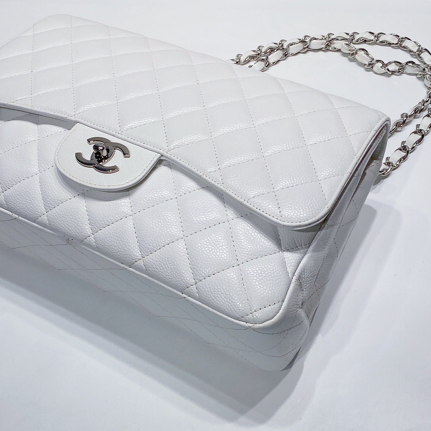 No.3495-Chanel Caviar Classic Jumbo Single Flap Bag