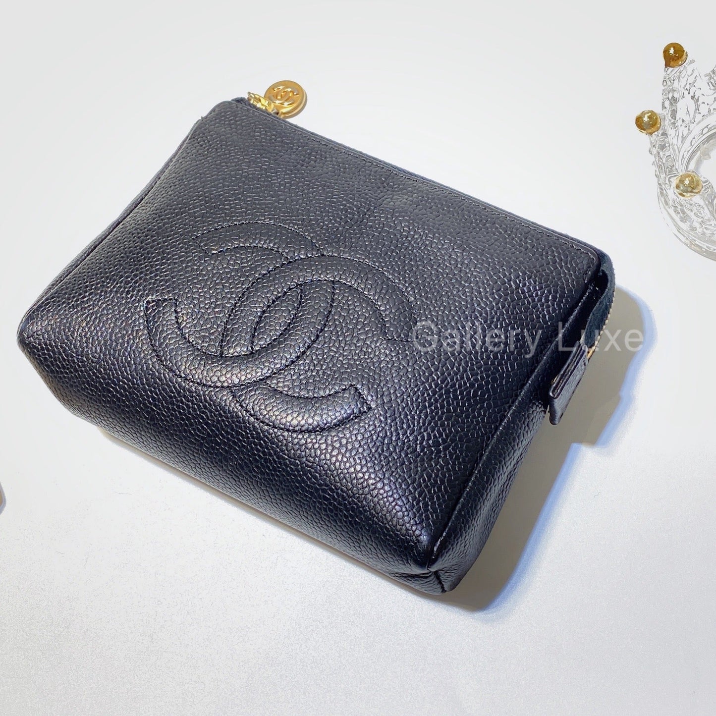 No.2779-Chanel Vintage Caviar Small Pouch