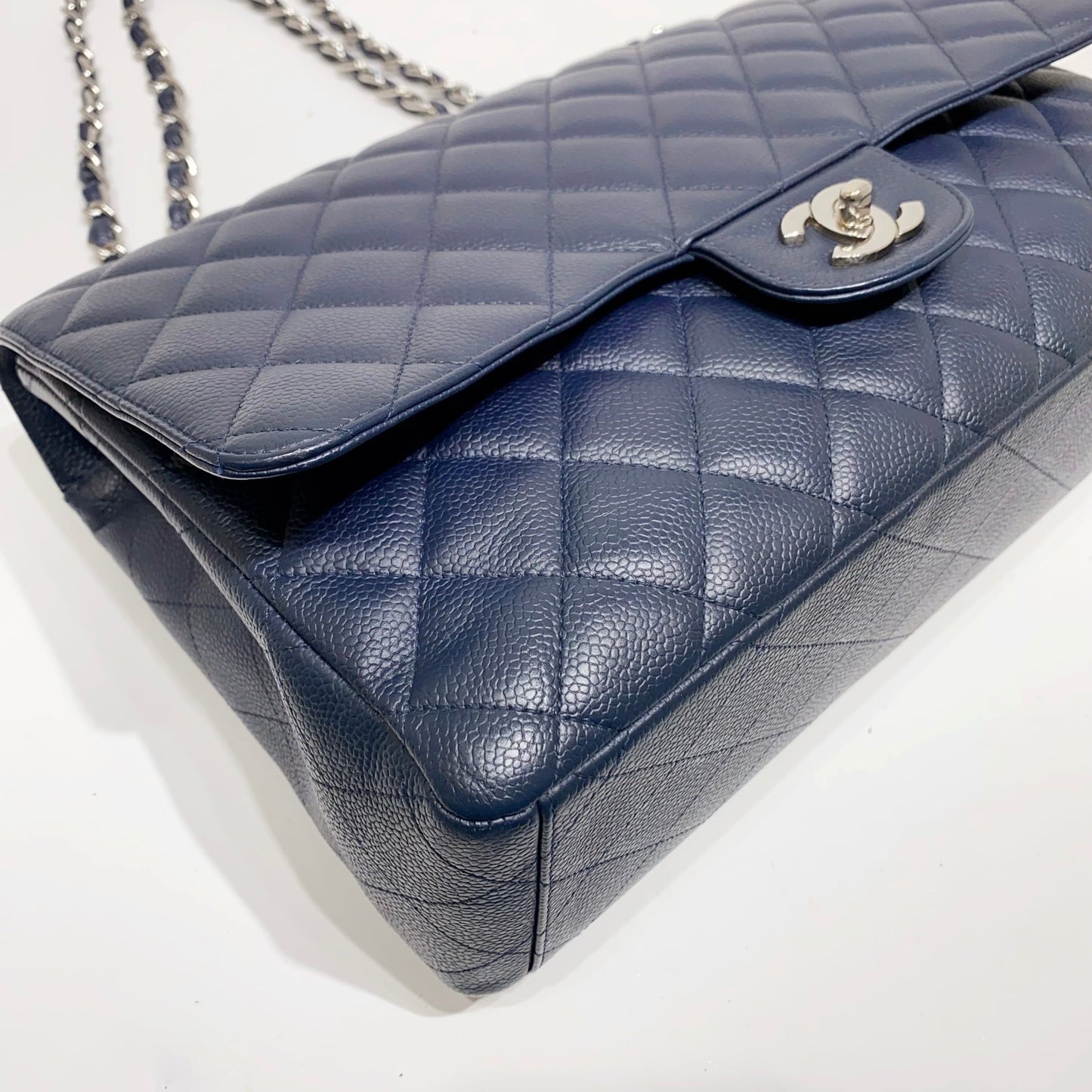 No.4021-Chanel Caviar Maxi Single Classic Flap Jumbo