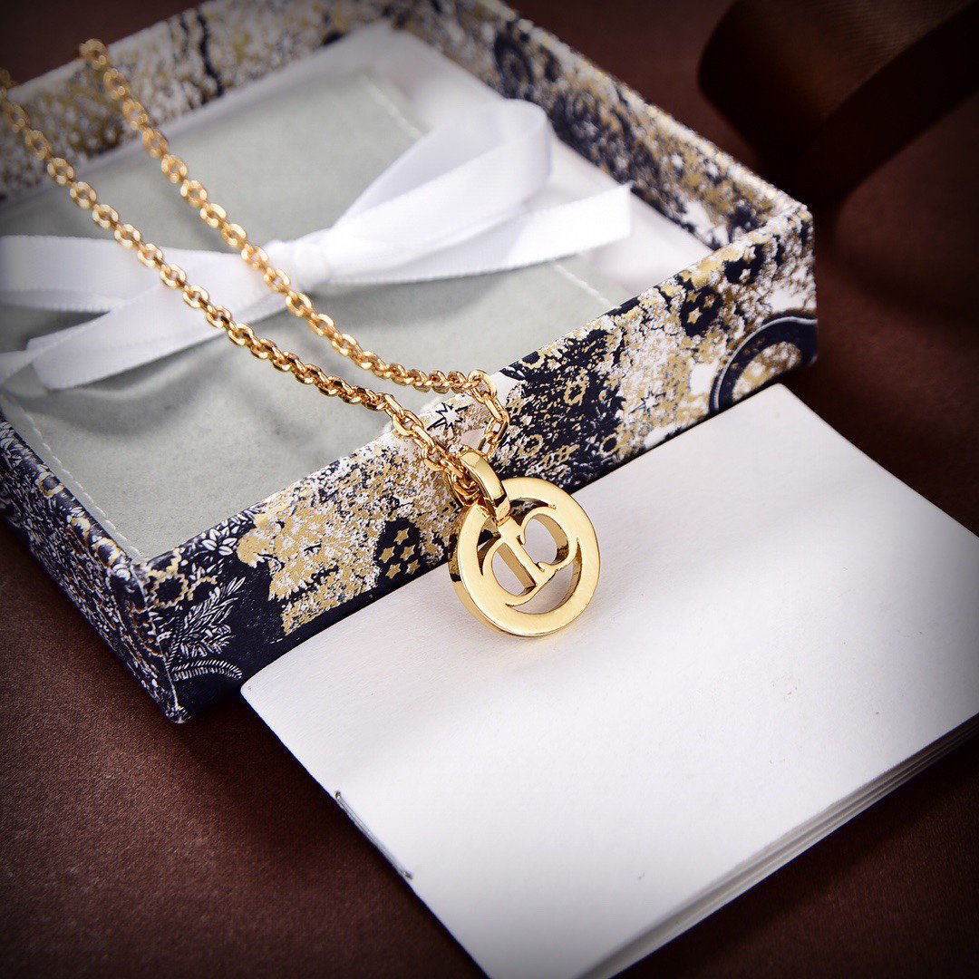 Luxury DiorGOLD DIAMOND NECKLACE