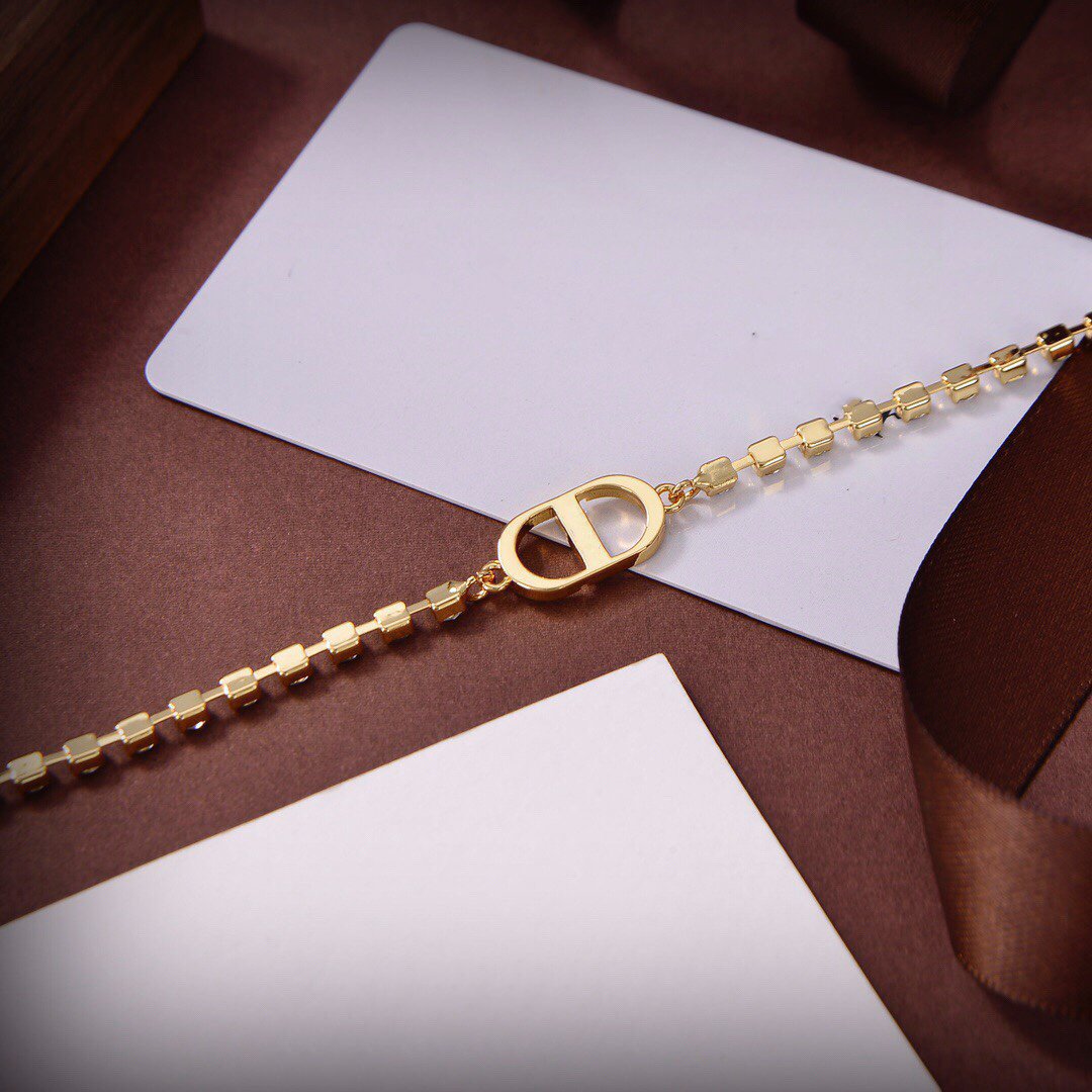 Luxury DiorNECKLACE GOLD DIAMOND
