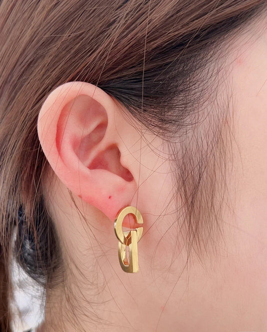 Luxury DiorDROP GOLD EARRINGS