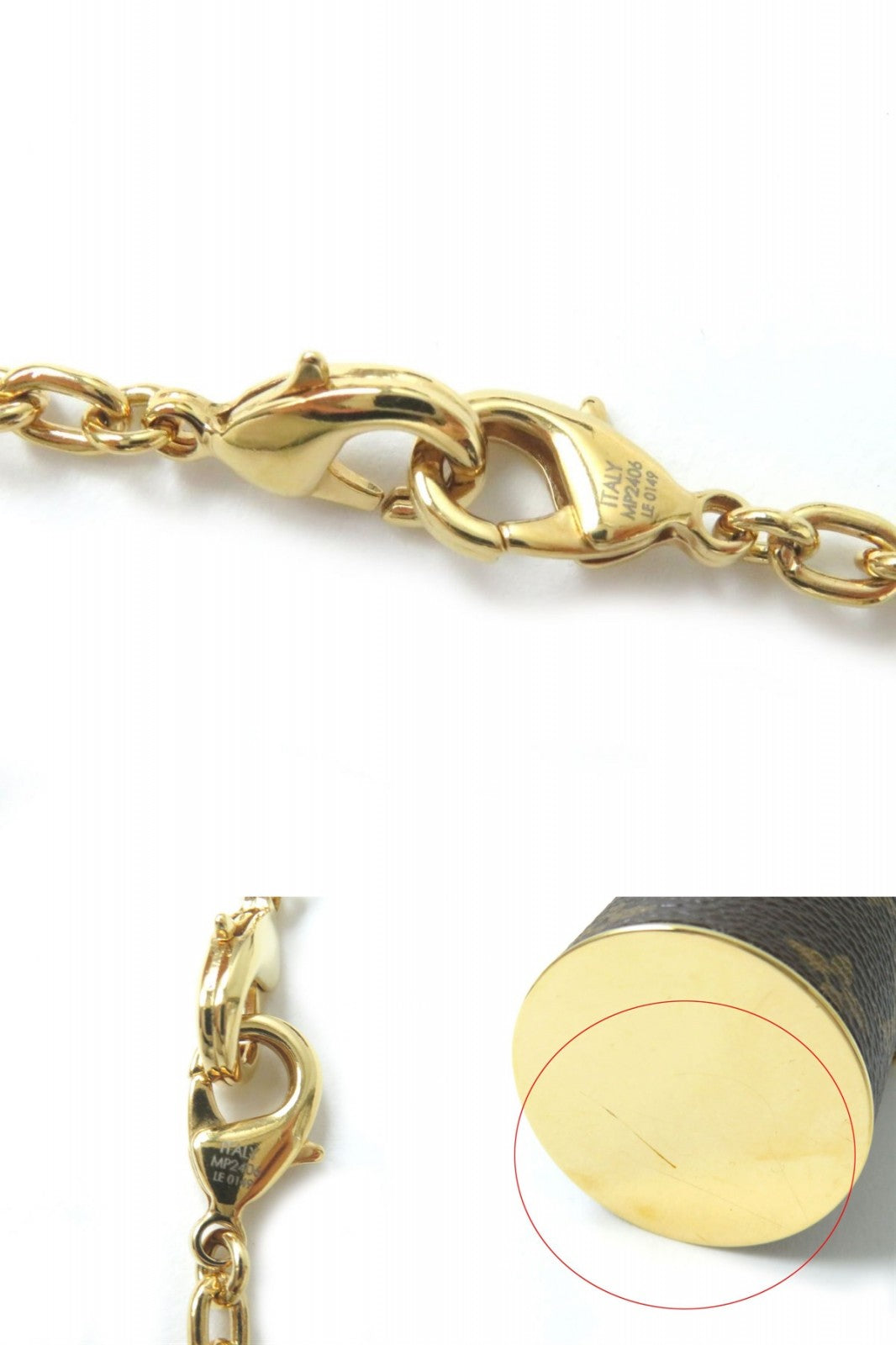 Louis Vuitton Monogram Lipstick Case Necklace