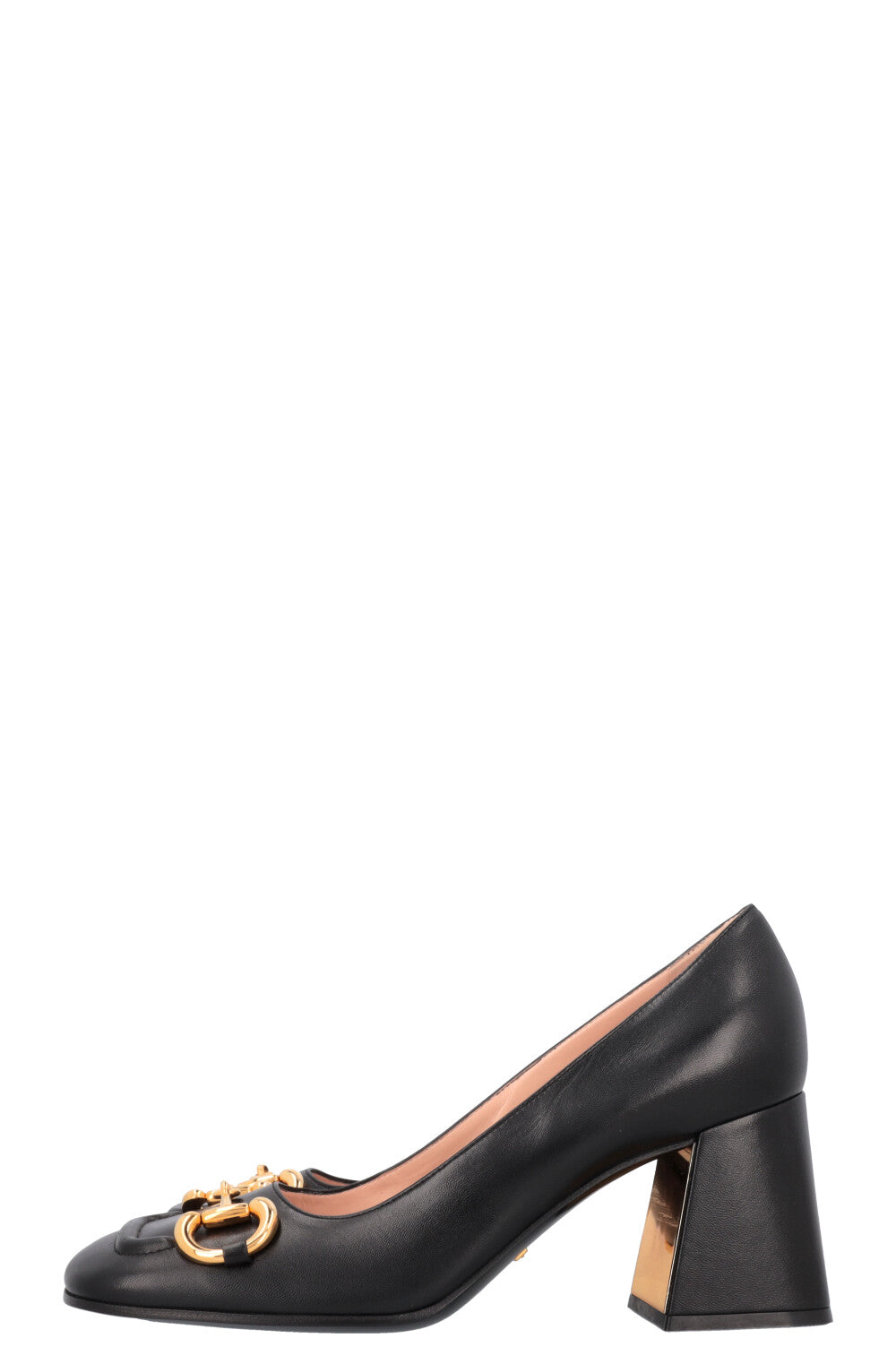 Luxury Gucci Trending 2025 Square Horsebit Heels Black