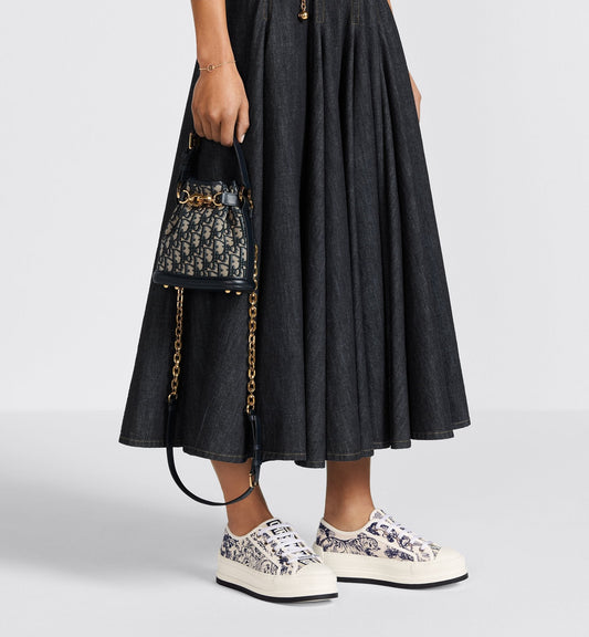 Small C Est Luxury Dior Bag Blue Luxury Dior Oblique Jacquard