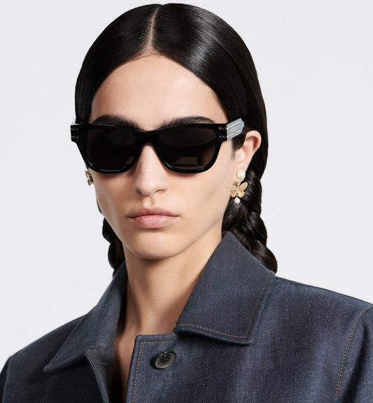 Luxury Diorsignature S7F Black Square Sunglasses