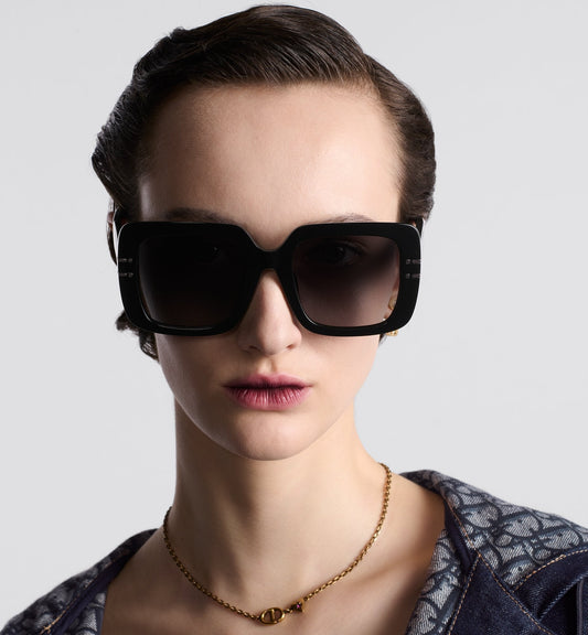 Luxury Diorsignature S11I Black Square Sunglasses