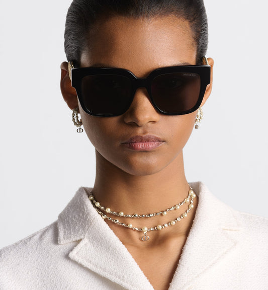 Luxury Dioresille S1I Black Square Sunglasses