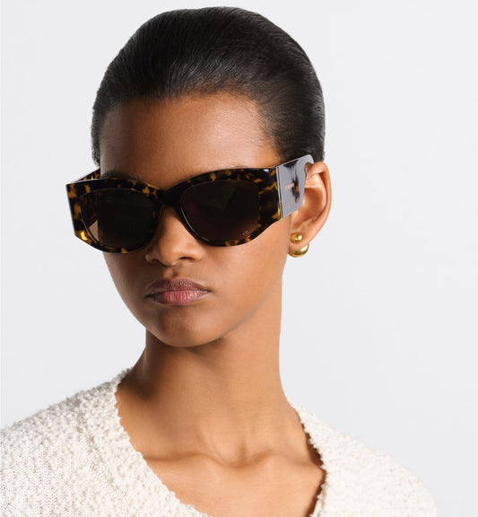 Luxury Diornuit S1I Brown And Honey Tortoiseshell Effect Square Sunglasses