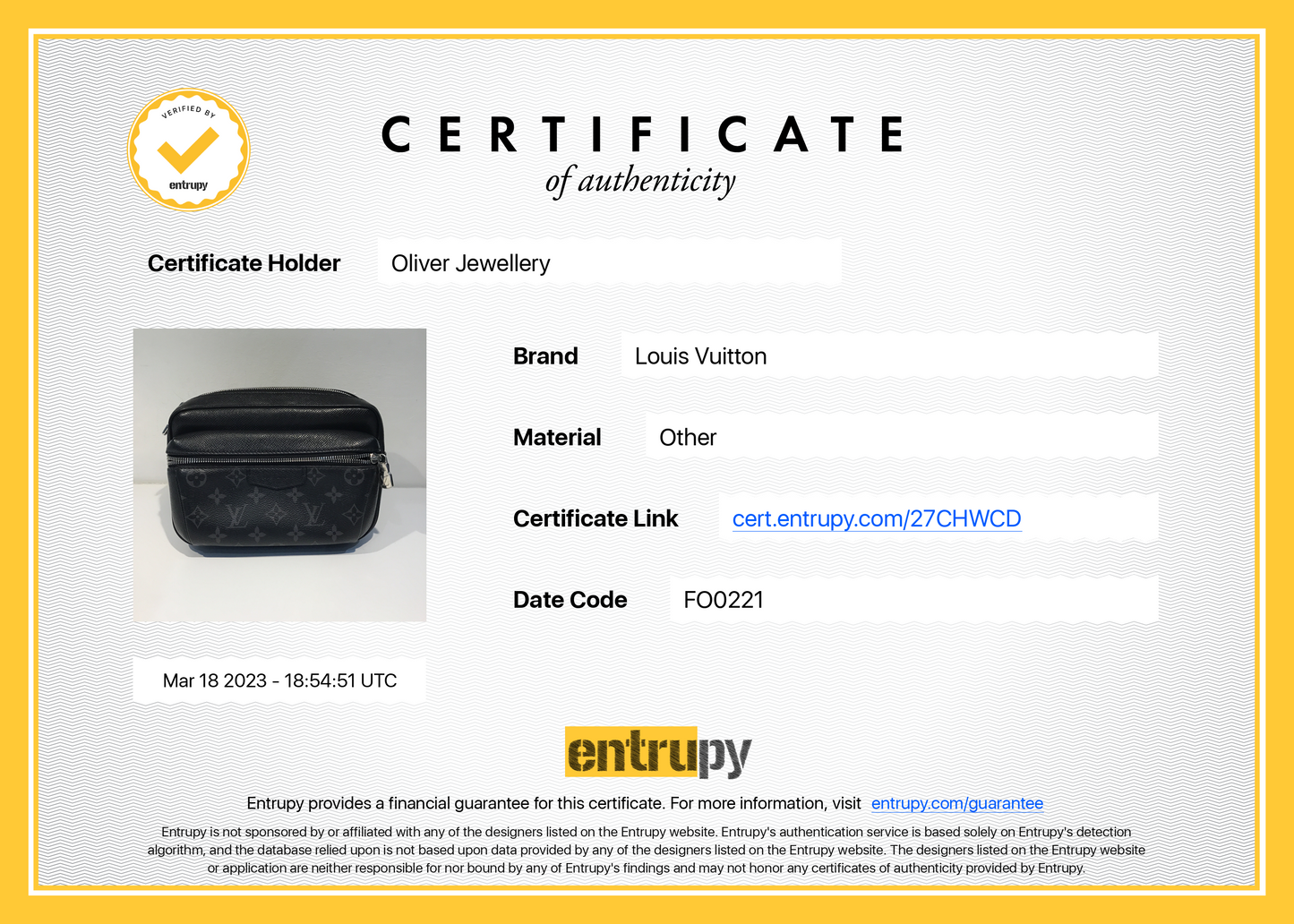 Louis Vuitton 2021 Monogram Taigarama Outdoor Bumbag