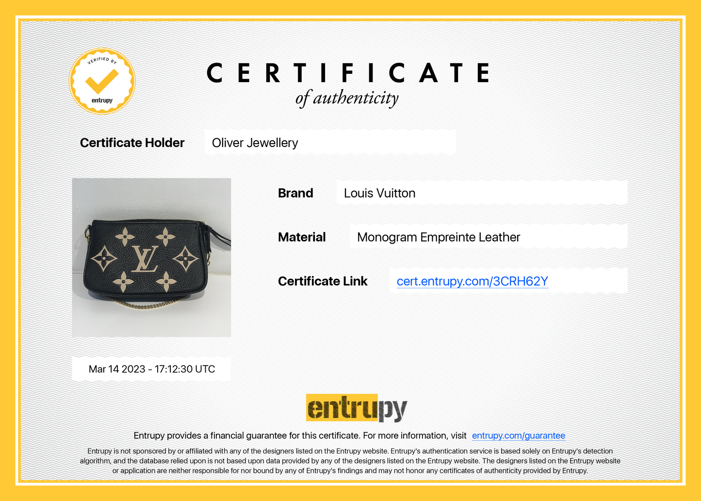 Louis Vuitton 2022 Bicolor Monogram Empreinte Leather Mini Pochette Accessories