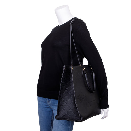 Louis Vuitton 2022 Black Empreinte Leather OnTheGo GM