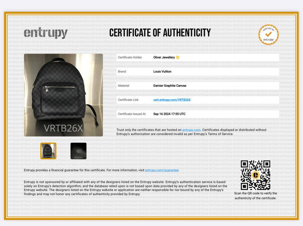 Louis Vuitton 2022 Damier Graphite Josh Backpack