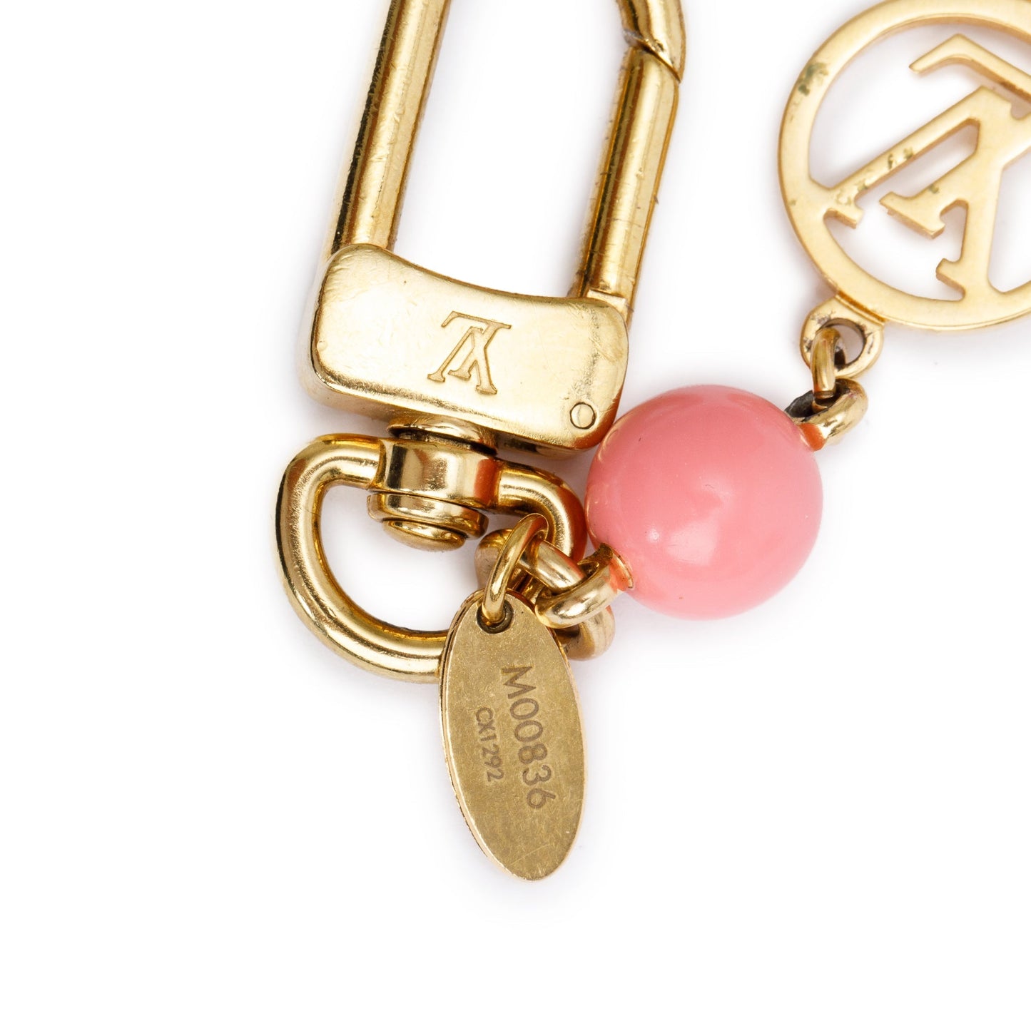 Louis Vuitton 2022 Gold-Tone Metal Vivienne Tassel Bag Charm Key Ring