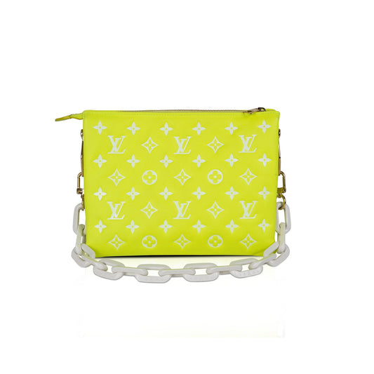 Louis Vuitton 2022 Monogram Embossed Leather Coussin PM