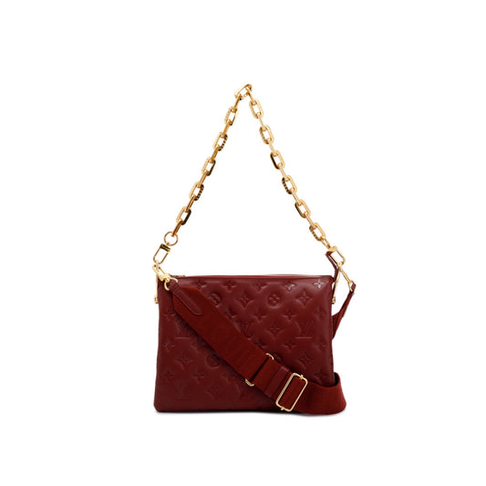 Louis Vuitton 2022 Monogram Embossed Leather Coussin PM
