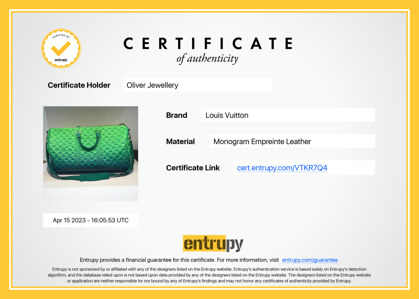 Louis Vuitton 2022 Virgil Abloh Monogram Taurillon Illusion Keepall Bandouliere 50