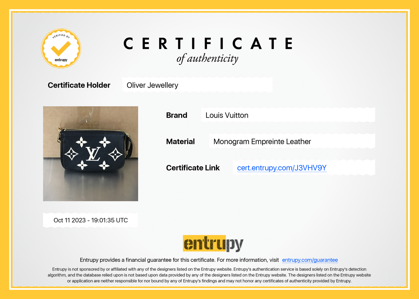 Louis Vuitton 2023 Bicolor Monogram Empreinte Leather Mini Pochette Accessories